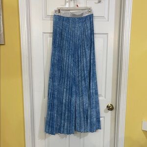 NWT Ft Inc Blue Pleated wide leg pant size M